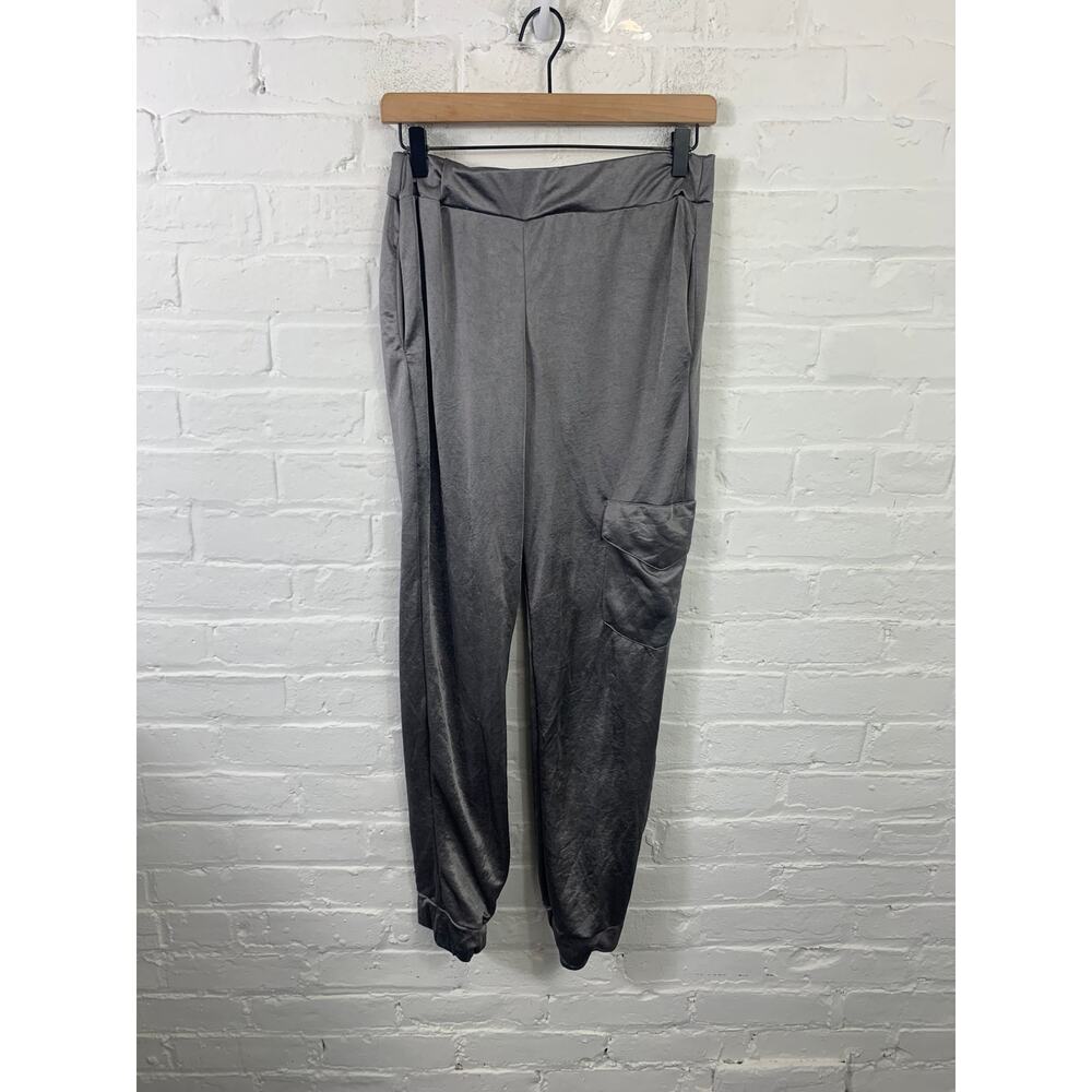 Zara Women's Pull-On Straight Leg Jogger Sweatpants Stretch Gray Size M